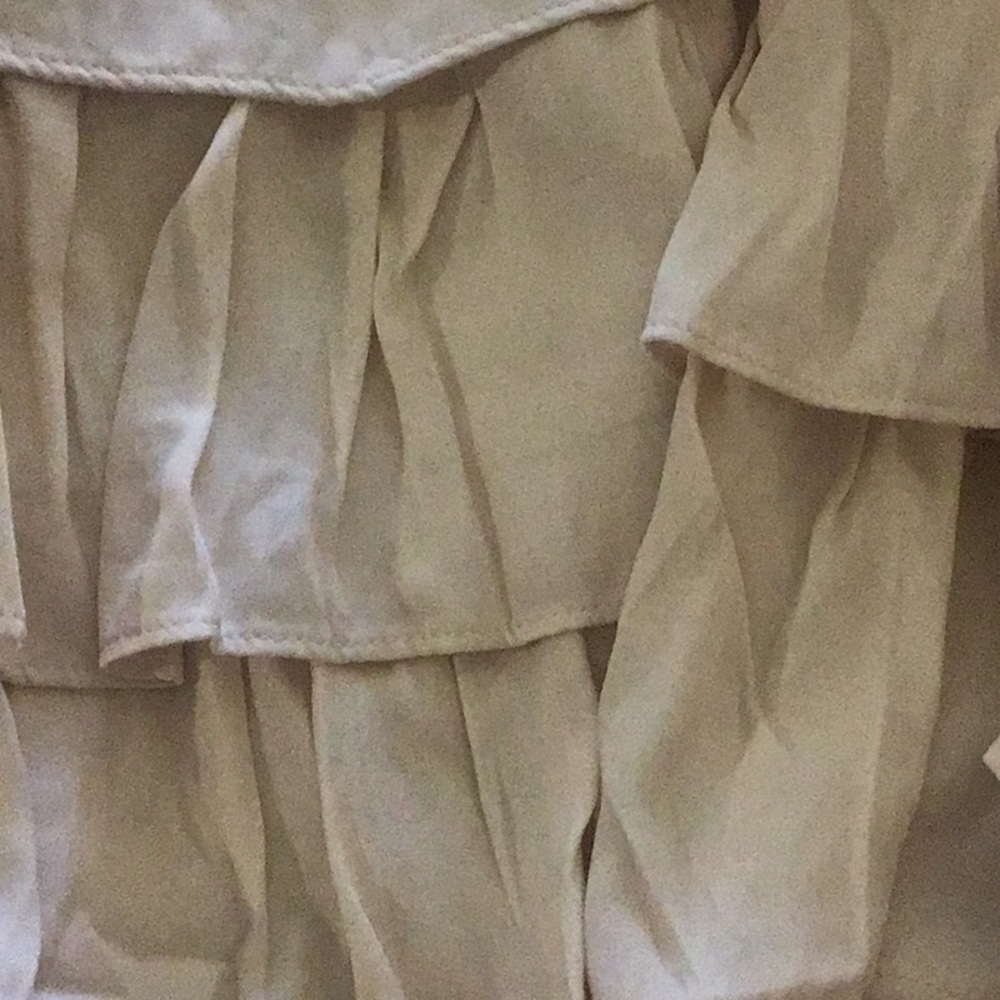 Elegant Cream Tiered Skort small - Picture 3 of 4